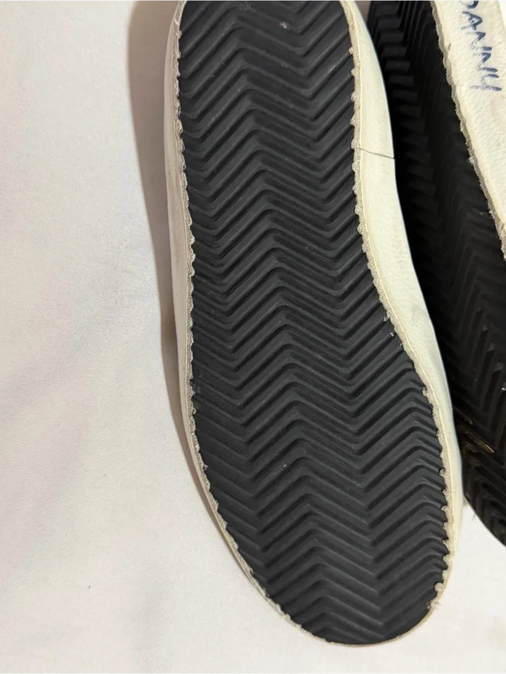 Golden Goose Kids White & Navy SSTAR Velcro Sneakers